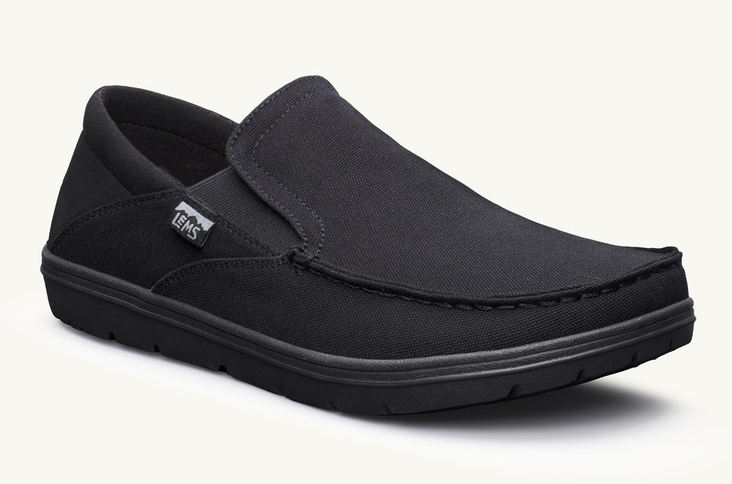 Black Men's Lems Slip On Shoes Drifter | EJV8154EH