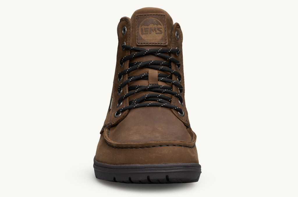 Brown Men's Lems Boots Waterproof Boulder | ZKK2349TM