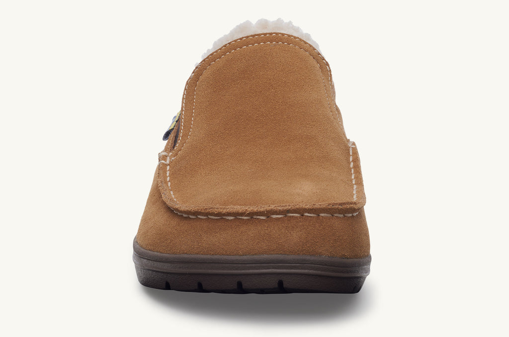 Brown Men's Lems Fur Slip On Shoes Drifter | QNJ2890BP