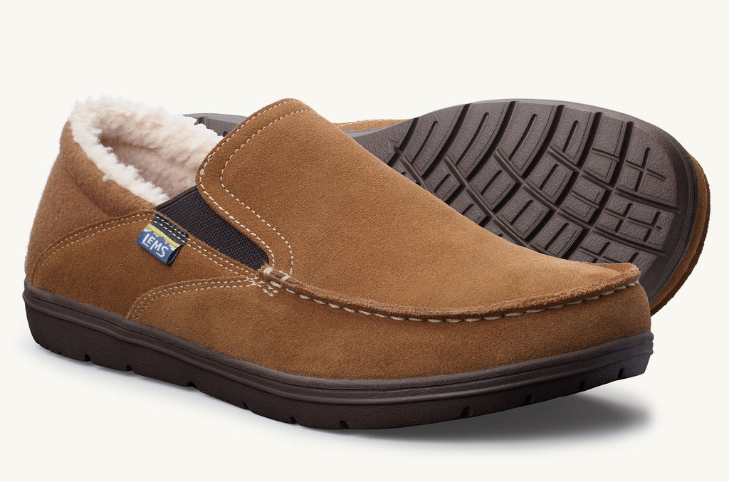 Brown Men\'s Lems Fur Slip On Shoes Drifter | QNJ2890BP