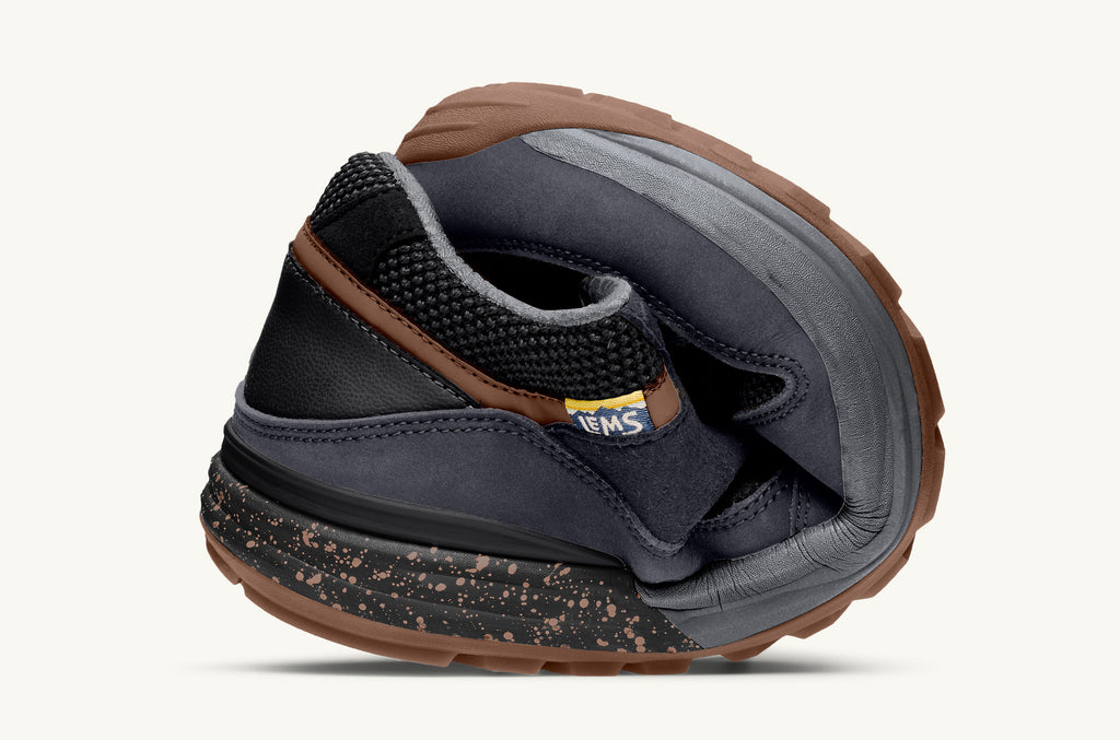 Dark Blue Black Men's Lems Sneakers Trailhead | KMC2465HV