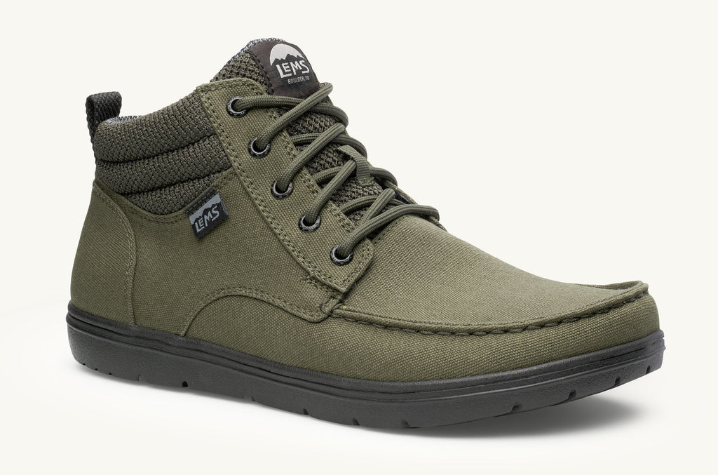 Green Men's Lems Vegan Boots Boulder | QGS4029ED