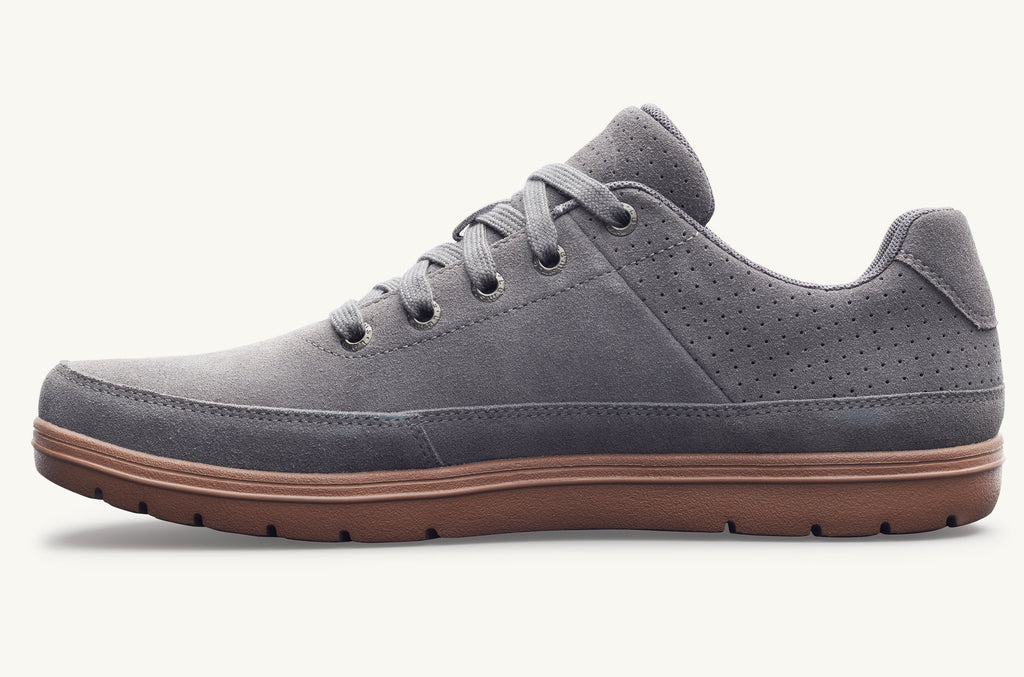 Grey Men's Lems Suede Shoes Chillum | TAV4531QV