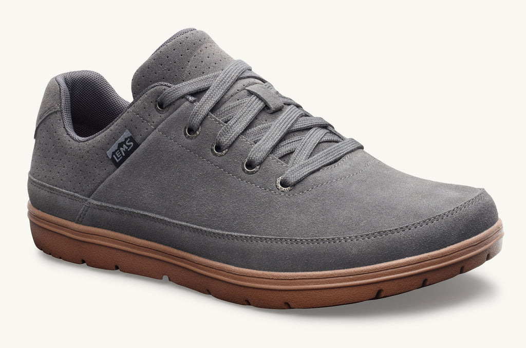 Grey Men's Lems Suede Shoes Chillum | TAV4531QV