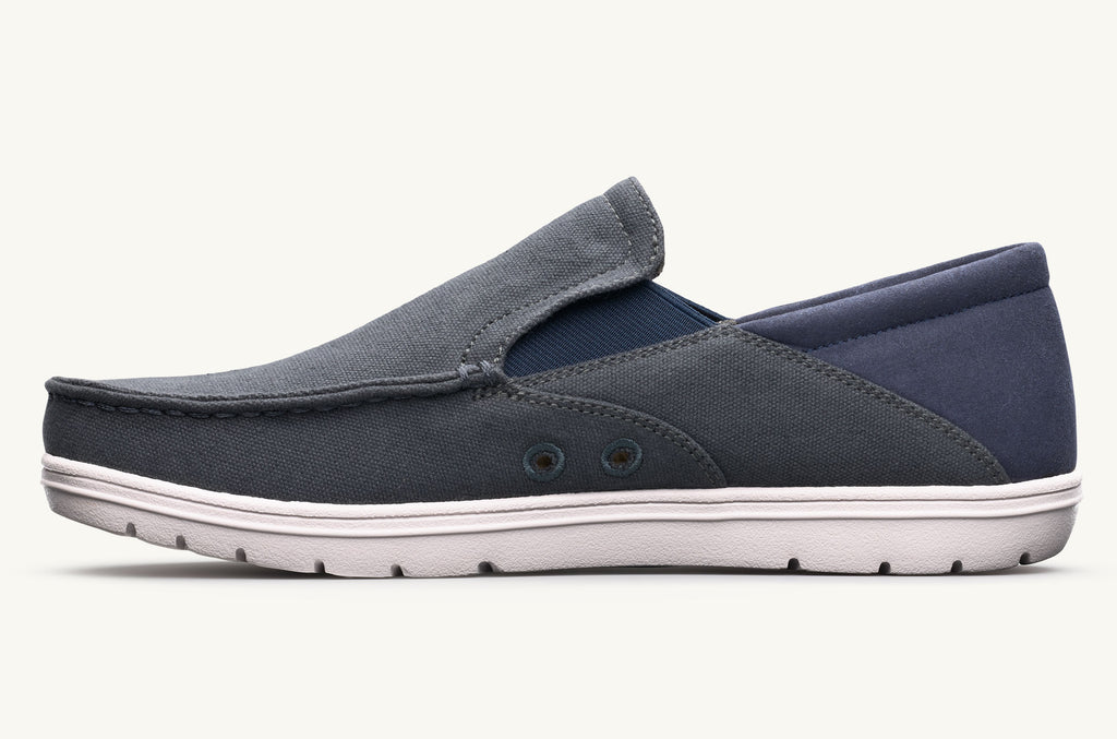 Grey Navy Men's Lems Slip On Shoes Drifter | HRX1311QF