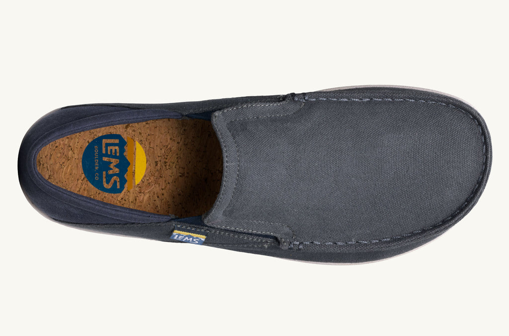 Grey Navy Men's Lems Slip On Shoes Drifter | HRX1311QF