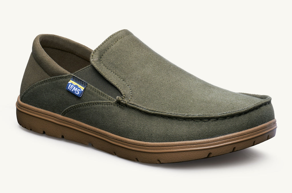 Olive Men's Lems Slip On Shoes Drifter | WIY9976OG