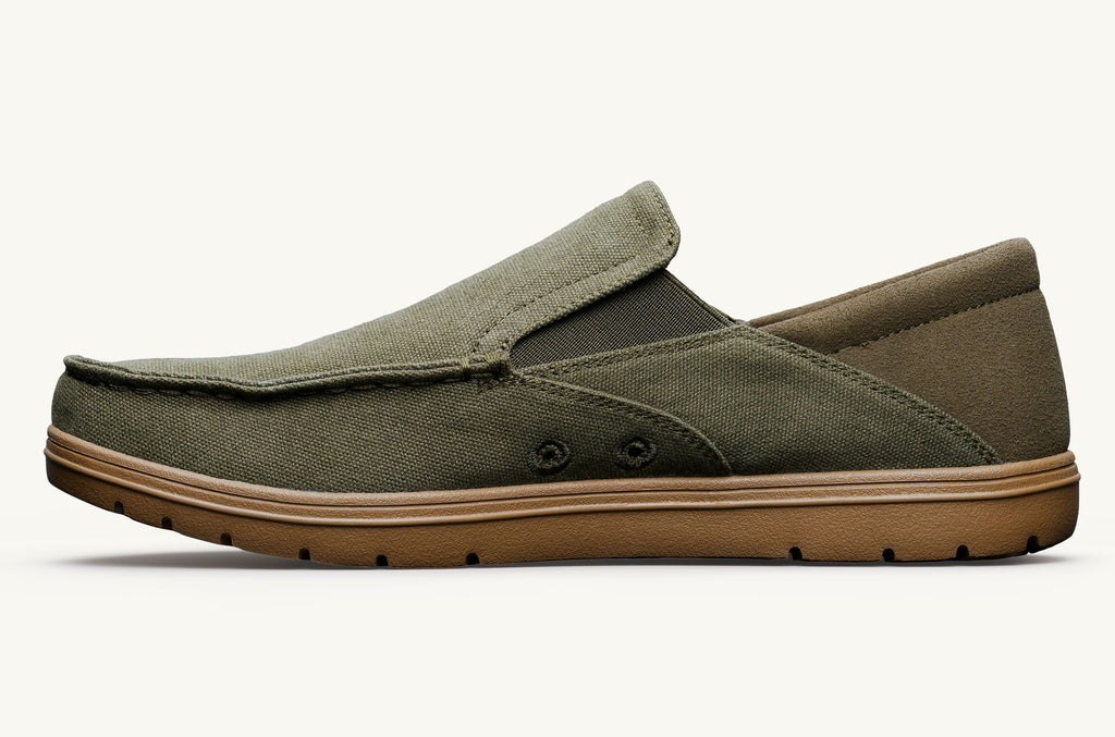 Olive Men's Lems Slip On Shoes Drifter | WIY9976OG