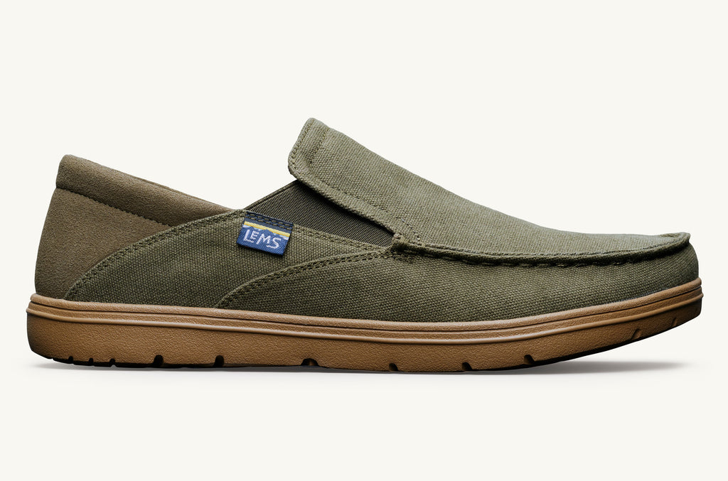 Olive Men's Lems Slip On Shoes Drifter | WIY9976OG