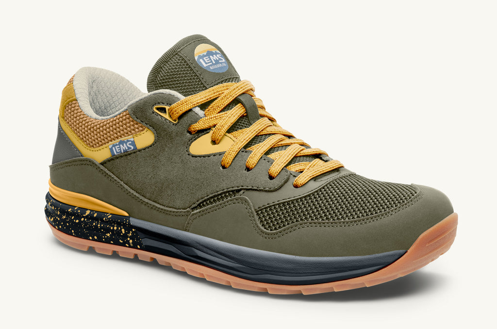 Olive Yellow Men's Lems Sneakers Trailhead | XKA520AO