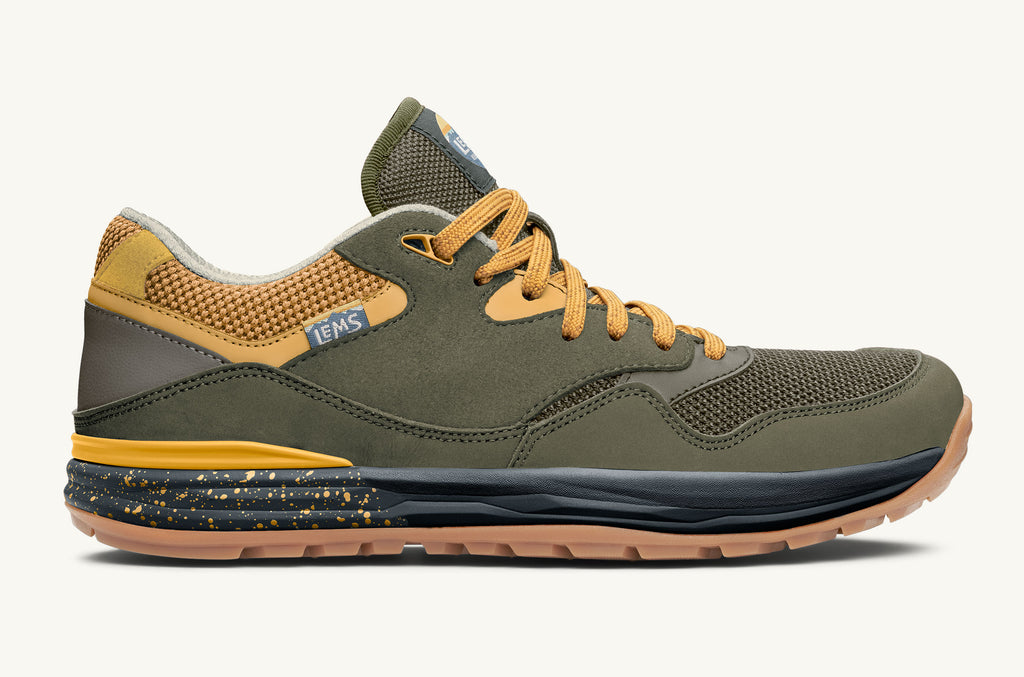 Olive Yellow Men's Lems Sneakers Trailhead | XKA520AO