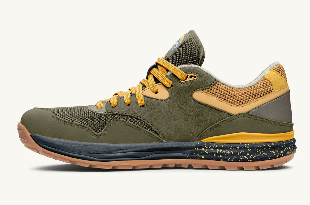 Olive Yellow Men's Lems Sneakers Trailhead | XKA520AO