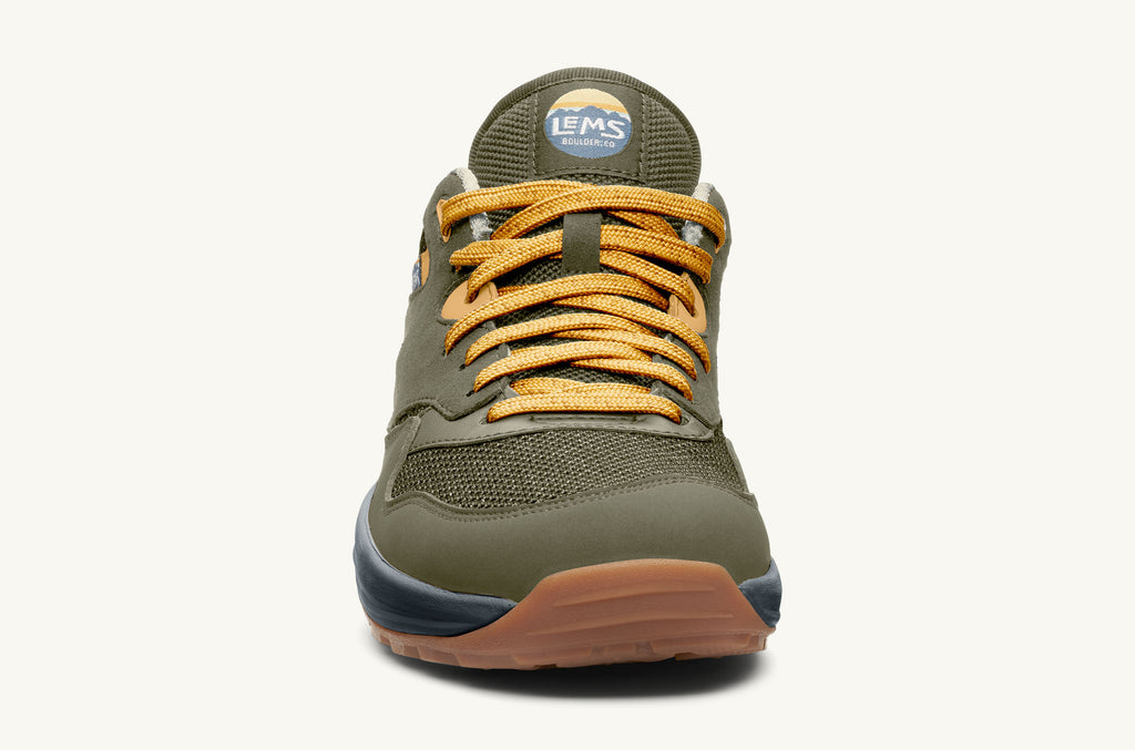 Olive Yellow Men's Lems Sneakers Trailhead | XKA520AO