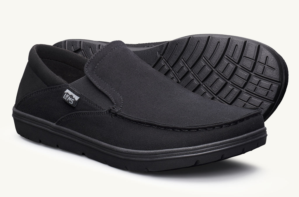 Black Men's Lems Slip On Shoes Drifter | EJV8154EH