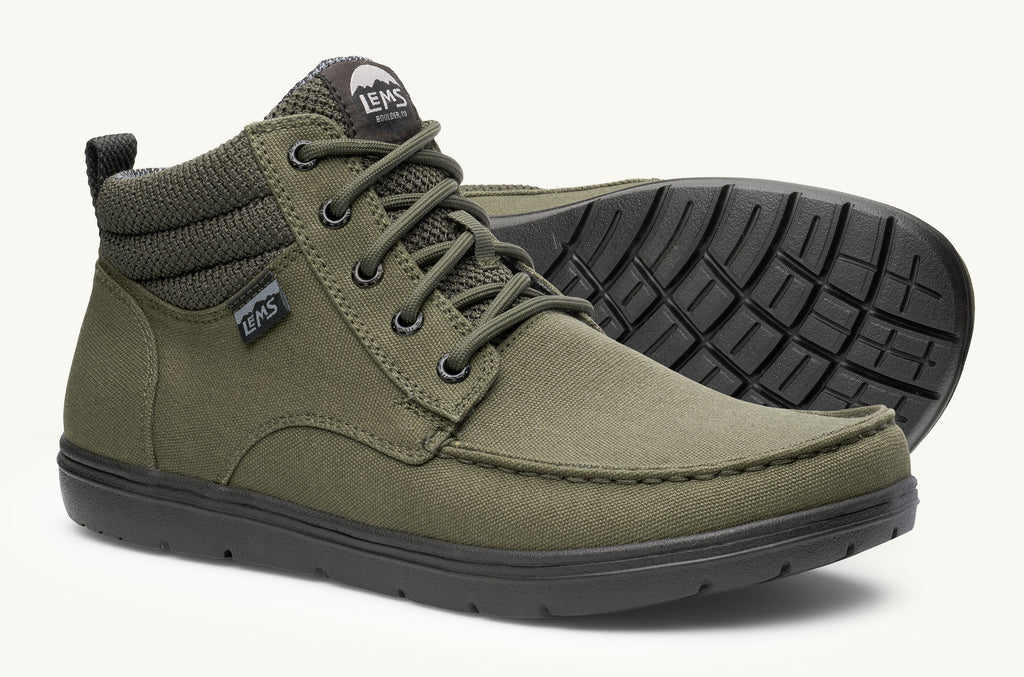 Green Men's Lems Vegan Boots Boulder | QGS4029ED