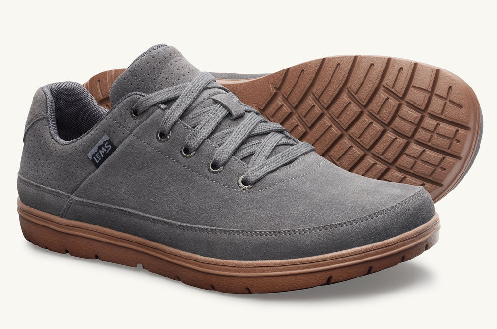 Grey Men's Lems Suede Shoes Chillum | TAV4531QV