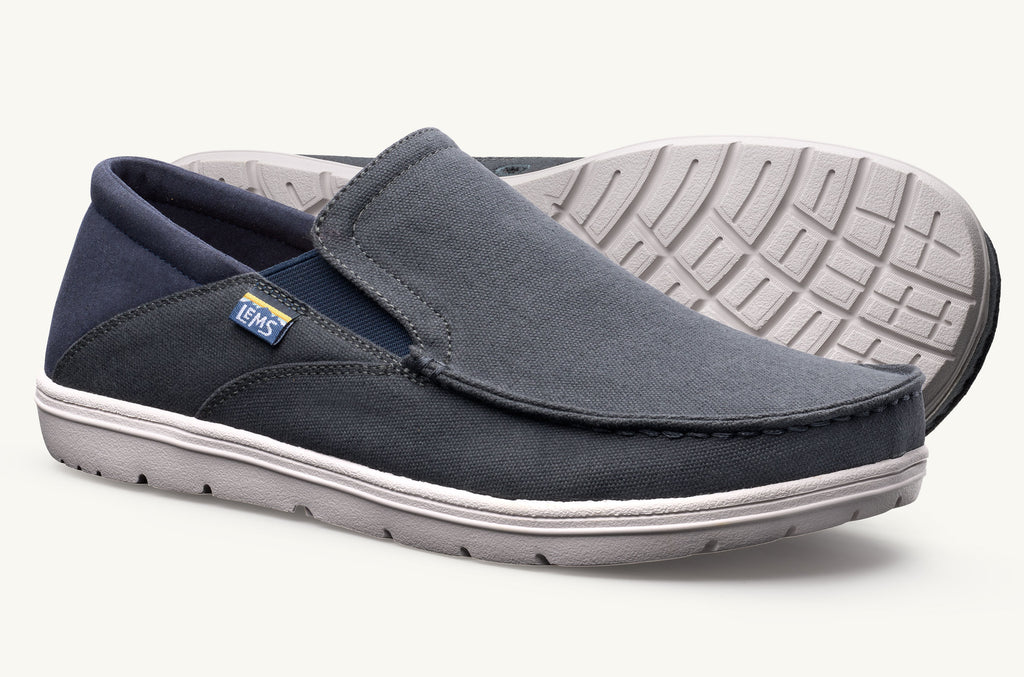 Grey Navy Men's Lems Slip On Shoes Drifter | HRX1311QF